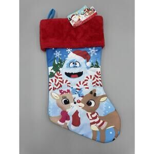 Rudolph the Red Nosed Reindeer W/ Bumble Clarice Christmas Stocking Ruz